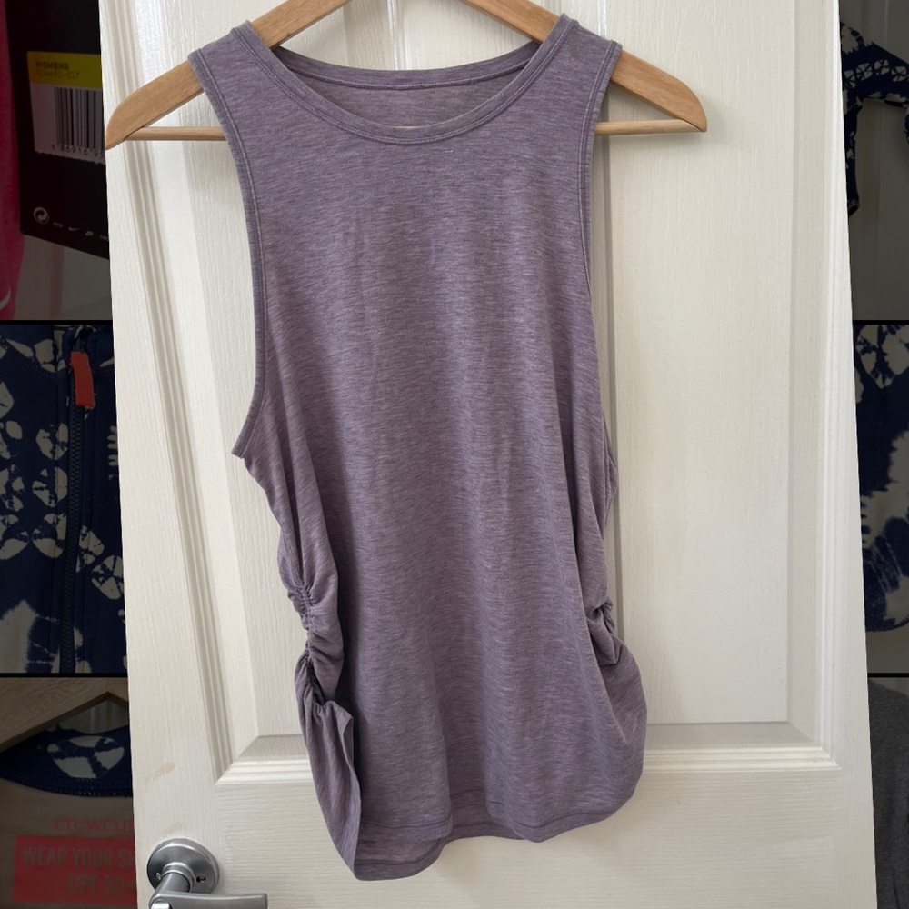 Lululemon Athletica side ruched tank top